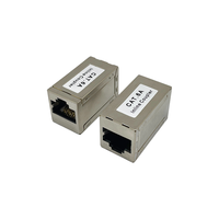 Conector de red 8pin CAT5 Cat6 RJ45 adaptador conector cat6a CAT5e Jack RJ45 conector hembra RJ45 divisor modular Jack