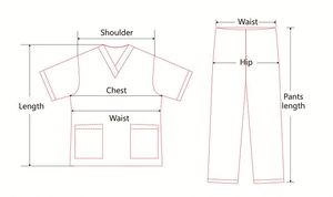 Woven Polyester Rayon Medical <b>Scrub</b> Sets Nurses Uniform And <b>Scrubs</b> Women Men OEM Custom Logo Anti-Wrinkle - Product Image 6