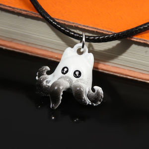 Ciondolo Charm con Specie <span class=keywords><strong>di</strong></span> Calamari e Polpi, Collana Carina del Gioco Cthulhu per Donne e Uomini, Gioiello con Catena a Maglie per Regalo - Product Image 6