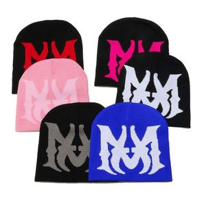 Bonnet chaud d'extérieur automne-hiver 2024, style européen et américain, avec lettres jacquard et logo personnalisé - Product Image 1