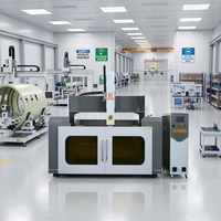 Imprimante 3D industrielle SLA 2100x700x800mm, grand volume d'impression pour l'automobile, l'aérospatiale et la sculpture, avec numérisation multi-laser
