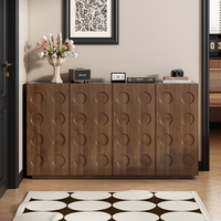 2025 grande capacité entrée intérieure couloir armoire à chaussures solide noyer MDF bois Design moderne Style Explosion nouveaux meubles de maison
