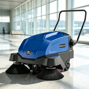 Nuova Spazzatrice Manuale a Spinta Elettrica con Motore a Spazzola da 180W <span class=keywords><strong>per</strong></span> la Pulizia delle Strade - Product Image 2