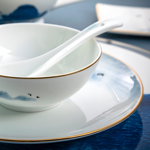 <span class=keywords><strong>Service</strong></span> De Vaisselle En <span class=keywords><strong>Porcelaine</strong></span> De Style <span class=keywords><strong>chinois</strong></span>, <span class=keywords><strong>Service</strong></span> De Vaisselle En <span class=keywords><strong>Porcelaine</strong></span> à bord doré - Product Image 6