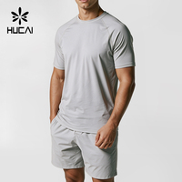 Ensemble de survêtement pour homme avec logo personnalisé, t-shirt et short, séchage rapide, pour la course à pied, l'entraînement, la gym, les sports, pour les marques d'articles de sport