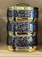 Casserole isotherme authentique de 4,5 L, chauffe-plat thermique multicouche élégant doré, Moyen-Orient, États-Unis, Ramadan