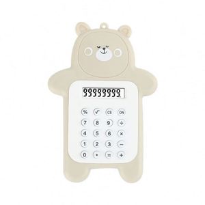 Calculatrice de poche scientifique en plastique en forme d'ours mignon pour enfants - Product Image 3