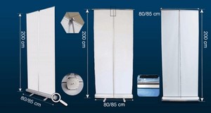 Présentoir en tissu extensible facile à assembler avec cadre droit pour les salons professionnels - Product Image 5