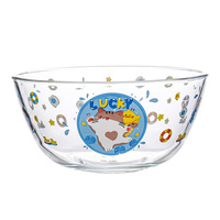 Bol à salade en verre épaissi Transparent vaisselle de cuisine domestique créative pour soupe nouilles instantanées assiette de fruits bassin élégant