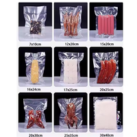 Sacs sous vide gaufrés pour machine à emballer les aliments, emballage plastique pour conservation alimentaire, sacs à gâteaux imprimés par gravure thermosoudés sur 3 côtés