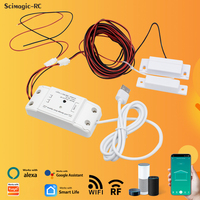 Pengontrol Pembuka Pintu Garasi WiFi Universal, Sakelar Jarak Jauh Sensor Magnetik Nirkabel, Bekerja Dengan Alexa Smart Life