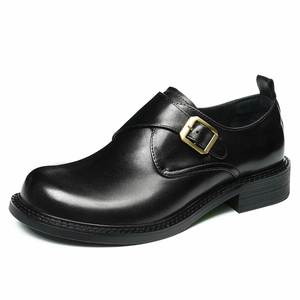 Nuevo Estilo de Zapatos Casuales de Piel Genuina para Hombre, con Punta Redonda, Sin Cordones, Duraderos y Cómodos para Otoño - Product Image 5