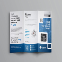 Brochure tri-pliante personnalisée A4, impression couleur, dépliant d'entreprise pour la promotion de l'entreprise