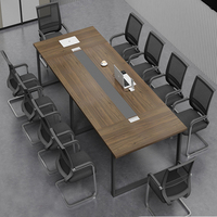 Table de conférence moderne avec chaise de bureau, salle de réunion Konferenztisch Mesa De Reuniones Tavolo Da