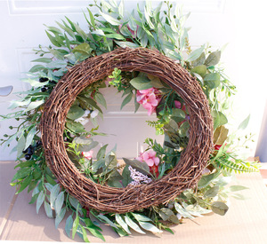 <span class=keywords><strong>Couronne</strong></span> <span class=keywords><strong>de</strong></span> lavande fleur artificielle colorée avec <span class=keywords><strong>couronne</strong></span> <span class=keywords><strong>de</strong></span> baies <span class=keywords><strong>couronne</strong></span> <span class=keywords><strong>de</strong></span> printemps et d'été pour porte d'entrée mur fenêtre décor <span class=keywords><strong>de</strong></span> mariage - Product Image 6