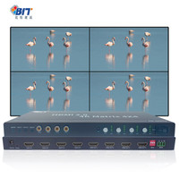 Bitvisus Profesyonel Ses Video Matris Anahtarlayıcı 4X4 2X4 RS232 IR Kontrol 4K Cat6 Kesintisiz Bölücü 2.0 60Hz Ses Entegrasyonu