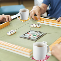 Sous-verres colorés style Mahjong, design créatif fruits d'été, isolants thermiques, pour fêtes et usage domestique – Vente chaude