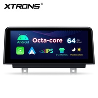 XTRONS Pemutar Multimedia Mobil Android 10.25 Inci untuk BMW Seri 1/2/3/4 M3 M4, Wireless CarPlay Android Auto, Navigasi GPS