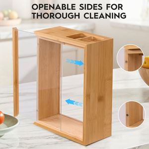 Dispensadores de Cereales de Vidrio para Cocina Moderna con Logotipo Personalizado, Ecológicos, Duraderos, de Gran Capacidad, para Regalos - Product Image 3