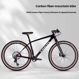 Bicicleta de Montaña Ultraligera de Fibra de Carbono de 12 Velocidades para Uso Fuera de Carretera con Amortiguación, Freno de Disco Hidráulico, 29 Pulgadas, MTB para Adultos - Product Image 1