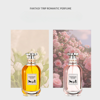 Fantasy Journey JINBADI Perfume Corporal en Spray Ecológico de Larga Duración para Mujer, Aroma Floral, Fresa, Amaderado Fresco, Natural y de Nicho