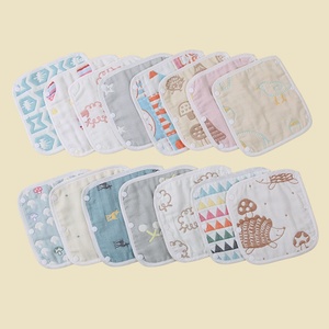 Baberos de algodón puro de ocho capas impermeables con tirantes para niños, <span class=keywords><strong>toalla</strong></span> para la saliva con tirantes traseros, <span class=keywords><strong>toalla</strong></span> para el sudor de bebé con tirantes traseros, diseño tipo gofre. - Product Image 4