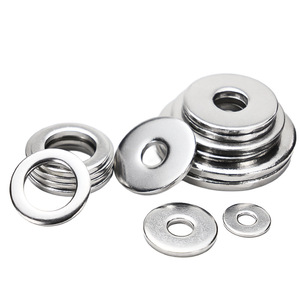 Eight Directions Stainless Steel Flat Washer 304 Grade B Metric GB96 Thickened Enlarged For Metal Screw Insert - Product Image 1