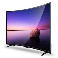 Téléviseur Smart TV OEM Wi-Fi à Châssis Métallique et Verre Trempé, Écran LED Incurvé Ultra HD 4K
