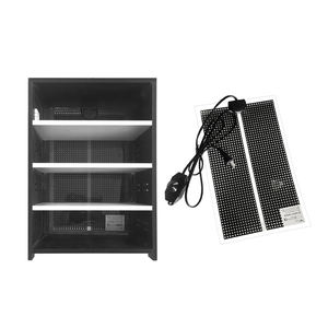 Boîte d'alimentation en Pvc pour animaux de compagnie, <span class=keywords><strong>Terrarium</strong></span> à 4 couches, réservoir d'élevage d'insectes lézards, tiroir de maison avec hygromètre, Cage de coussin chauffant - Product Image 4