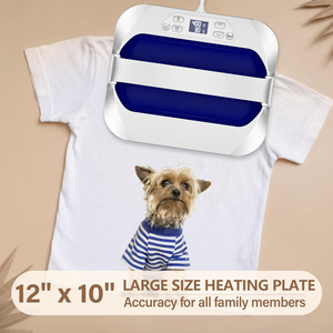 Máquina de Prensa de Calor Eléctrica Inteligente para el Hogar, Portátil, de 9/12 Pulgadas, Máquina de Prensa de Calor Automática Combinada para Camisetas - Product Image 3