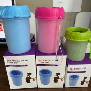 MOMOLAND - Taza Automática Ecológica para <span class=keywords><strong>Lavar</strong></span> Patas de <span class=keywords><strong>Perros</strong></span>, Plástico, 200 ml, Dispositivo Moderno para la Limpieza y el Aseo de Mascotas, Baño y Cepillado al Aire Libre - Product Image 2