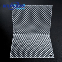 Offres Spéciales Anti-éblouissement Linéaire Lumière Couverture Pmma Acrylique Lumière Diffuseur 4x8 Feuille En Plastique Ugr 19 Diffuseur Prismatique