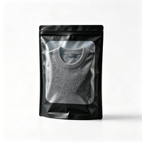 Sacs d'emballage personnalisés avec logo pour vêtements amples, sacs à fermeture éclair verticaux pour pulls, pantalons et chemises