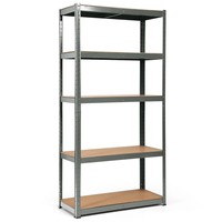 Étagère d'angle réglable à 5 niveaux en acier laminé à froid, étroite, autoportante, pour cuisine, chambre, petits espaces, capacité de charge 150 kg