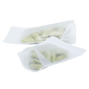 Strong printing performance Wholesale Matte Frosted Plastic clothing packaging transparent frosted zipper bag