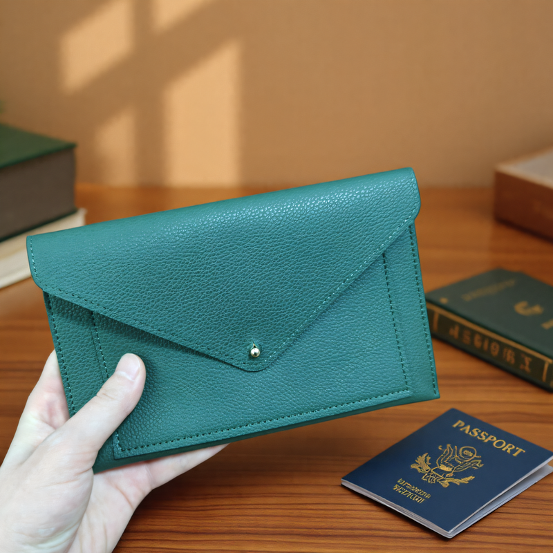 PU Leather Passport Holder Portable Multi