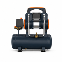 Compresseur d'air pour voiture, type piston sans huile, ODM/OEM, avec réservoir de 9 L, puissance de 1100 W, débit d'air de 90 L/min, pour usage professionnel