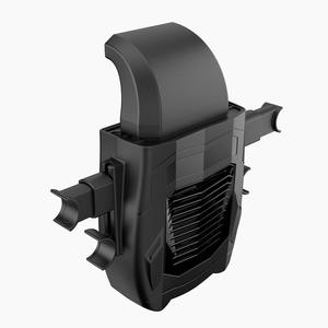 Ventilateur de siège de voiture SuiTu, refroidisseur d'appuie-tête, mini ventilateur portable 12V, jaune et noir, matériau ABS F415 - Product Image 2