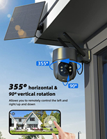 AVstart Mini Design 4G Outdoor Solar Battery Powered Cellular Security Camera With Full Night Vision Ubox App Motion Detection