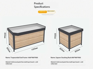 Exhibidor de Frutas y Verduras de Doble Capa, de Pie, Venta Directa de Fábrica, Apto para Supermercados - Product Image 6