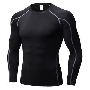 Fitspi-Camiseta de compresión 3d para hombre, ropa deportiva de manga larga para gimnasio, Top de Fitness de secado rápido, venta al por mayor - Product Image 1