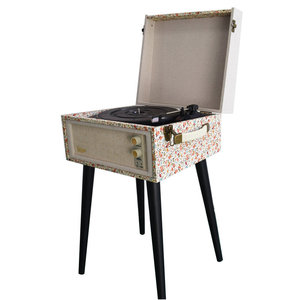 Retro Vinyl <b>Record</b> <b>Player</b> With Wooden Feet Three Speed Bluetooth Floor <b>Standing</b> Speaker - Product Image 2