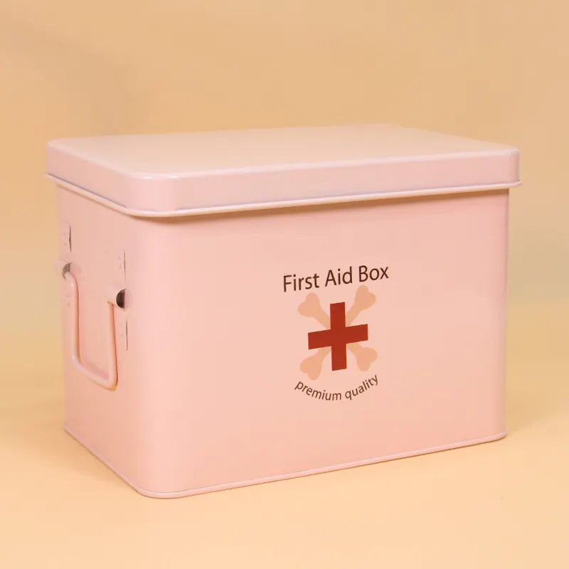 고품질 도매 맞춤형 금속 의료 상자 비상 금속 애완 동물 응급 처치 키트 상자 개