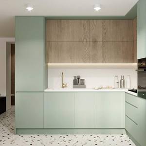 Série d'armoires de style frais, convient aux cuisines irrégulières, aux appareils encastrables, aux armoires complètes, style ouvert, au rangement complet pour les maisons - Product Image 2