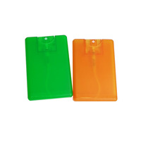Flacon vaporisateur de parfum de haute qualité en plastique de 20 ml, format carte de crédit, type poche, pour emballage de parfum.