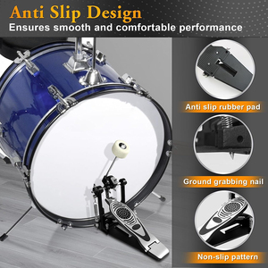 Bàn đạp trống bass đơn, bàn đạp trống bass kép có dây xích, đầu đập có thể điều chỉnh, kèm cờ lê - Product Image 5