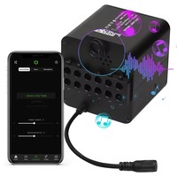 Kit de Luces de Techo de Fibra Óptica con Efecto de Estrella RGBW de 4 Puertos y 36 W, con Control por Aplicación, Kit de Iluminación de Techo para Automóvil con Efecto de Estrellas