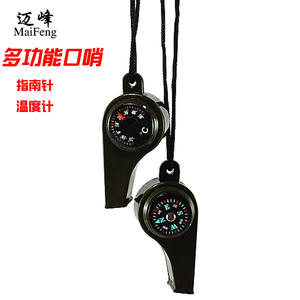 Silbato Multifuncional con Brújula y Termómetro, Mini 3B-1 de PVC, para Equipo de Supervivencia en Campamentos al Aire Libre - Product Image 2