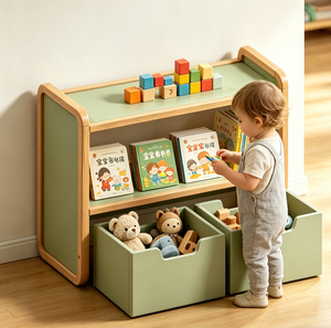 Estantería de Madera Personalizada para Niños <span class=keywords><strong>con</strong></span> Cajón Organizador de Juguetes, Armario de Almacenamiento <span class=keywords><strong>Infantil</strong></span> - Product Image 3