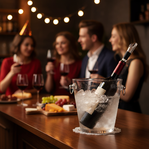 Barra di raffreddamento in acciaio inossidabile con versatore di vino per decorazioni per feste - Product Image 3